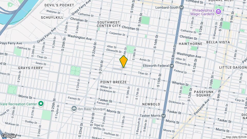 1247 S 19th St Map and Location Details
