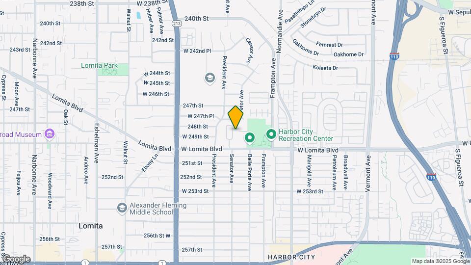 1419 Lomita Blvd Map and Location Details
