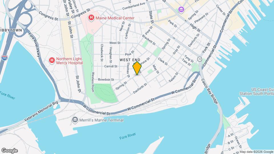 322 Spring St Map and Location Details