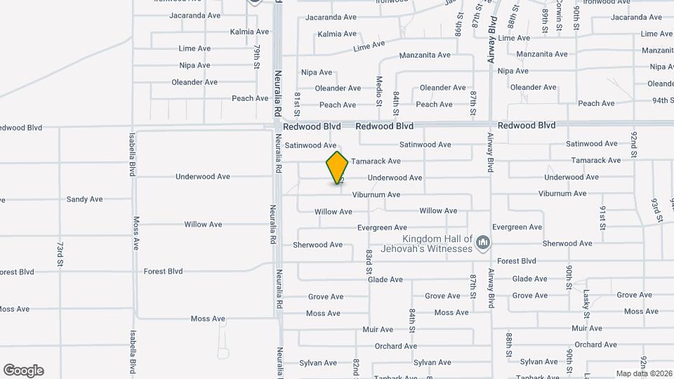 8173 Viburnum Ave Map and Location Details