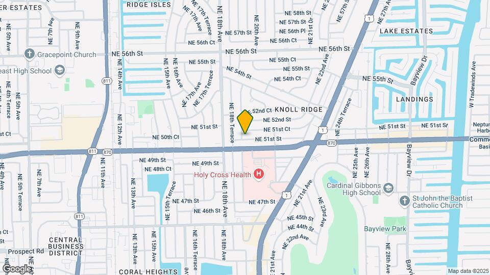 1901 NE 51st St Map and Location Details