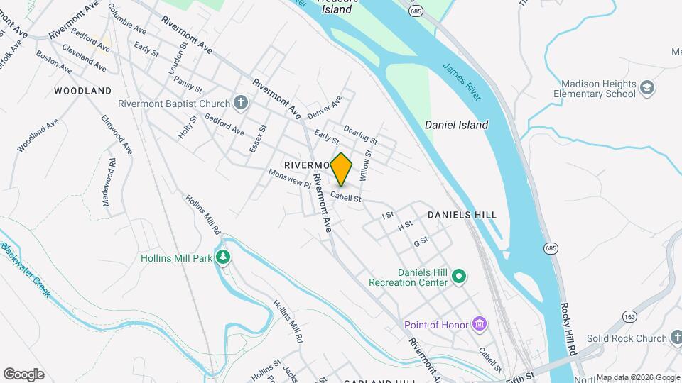 1024 Cabell St Map and Location Details