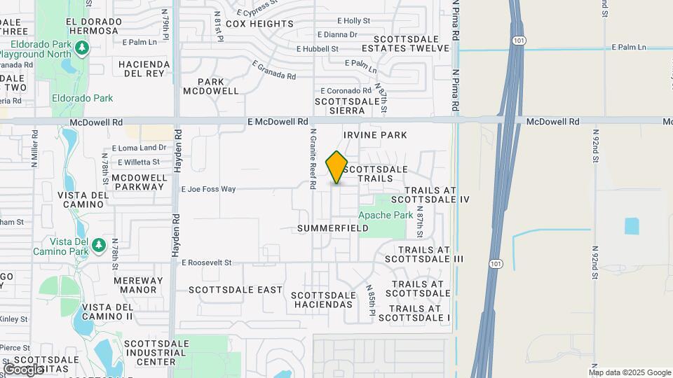 1261 N 84th Pl Map and Location Details