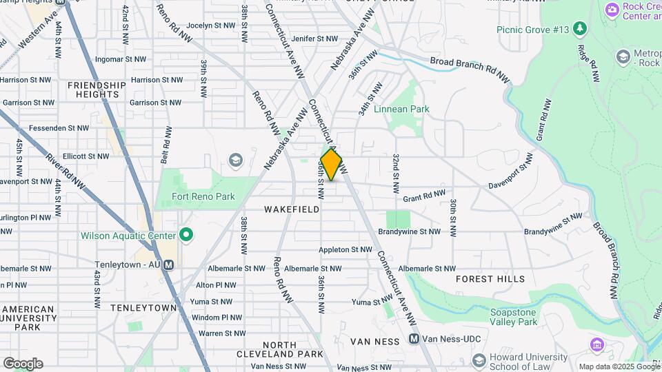 3524 Davenport St NW Map and Location Details