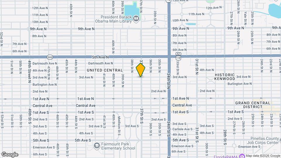 250 37th St N Map and Location Details