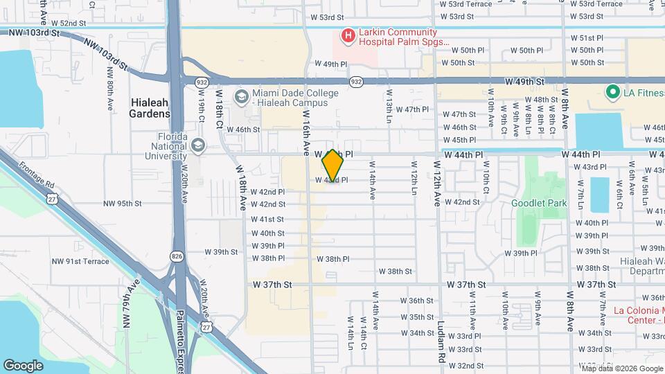 1521 W 42nd Pl Map and Location Details