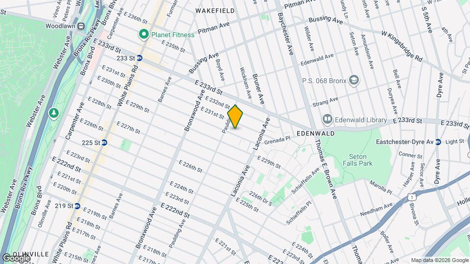 1019 E 230th St Map and Location Details