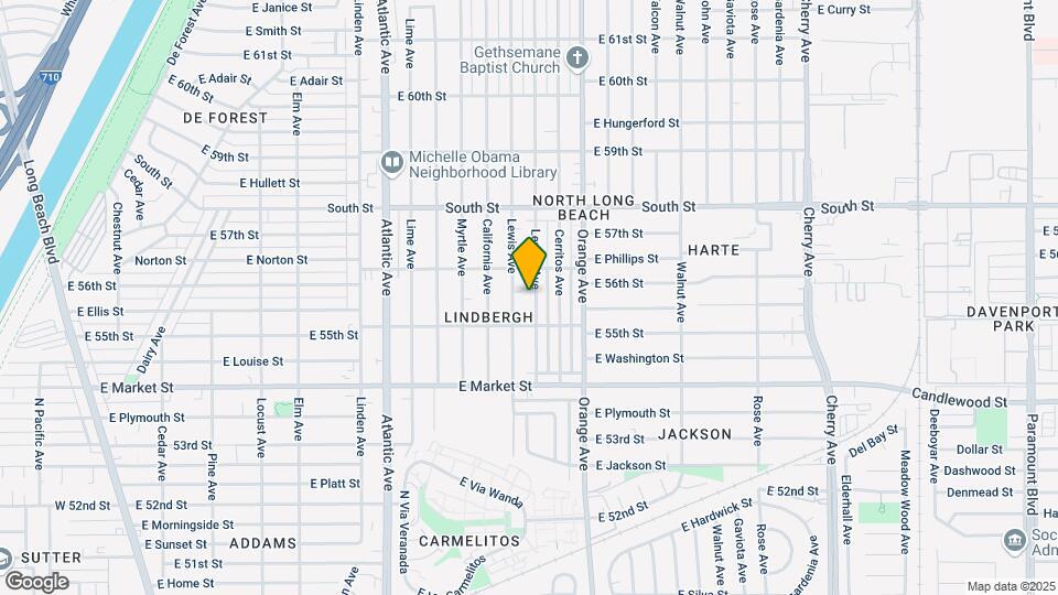 5551 Lemon Ave, Unit 1/2 Map and Location Details