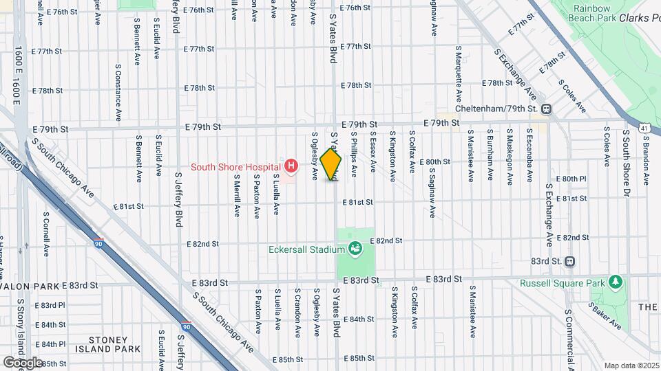 8030 S Yates Blvd Map and Location Details