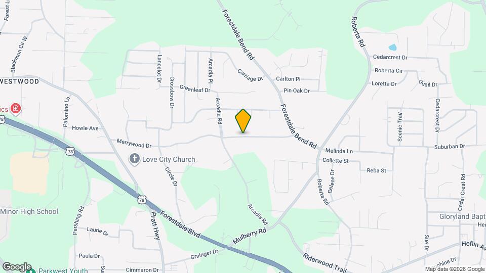 349 Merrywood Dr Map and Location Details