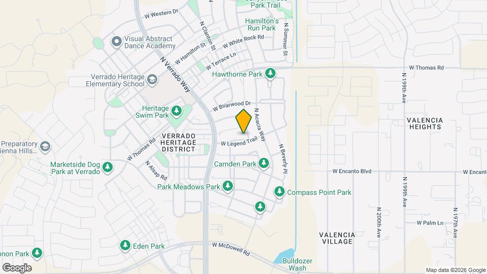 20516 W Legend Trail Map and Location Details