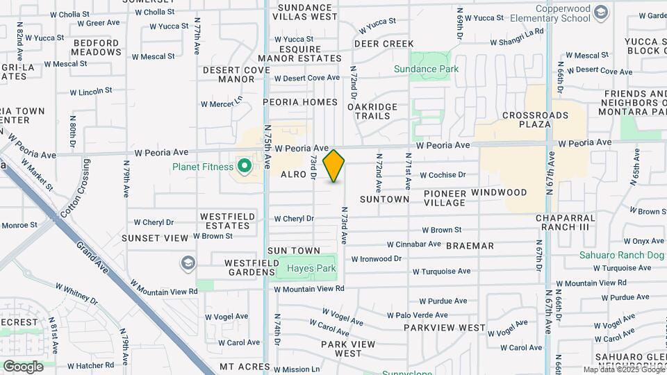 7304 W Comet Ave Map and Location Details