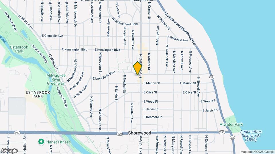 4333 N Oakland Ave-Unit -202 Map and Location Details