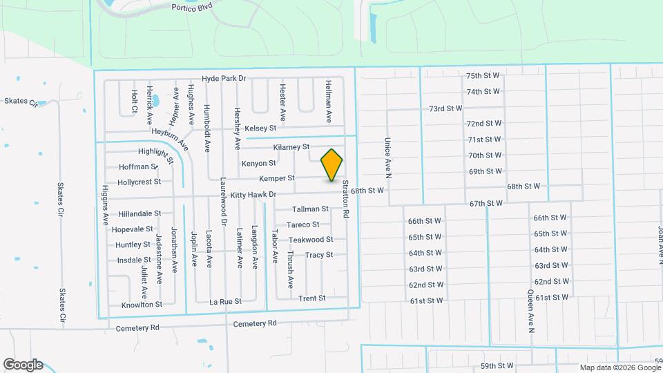 3712 Kitty Hawk Dr Map and Location Details