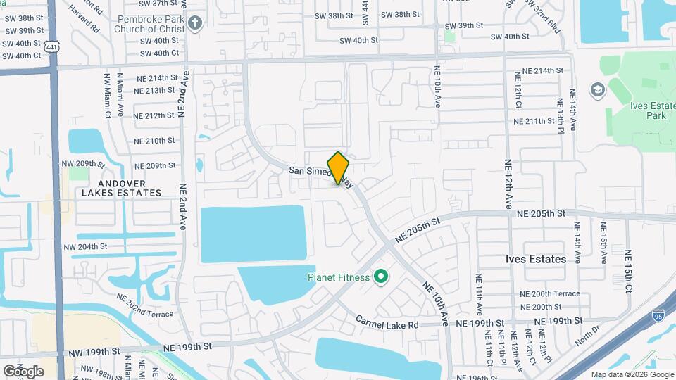 756 NE 207th St Map and Location Details