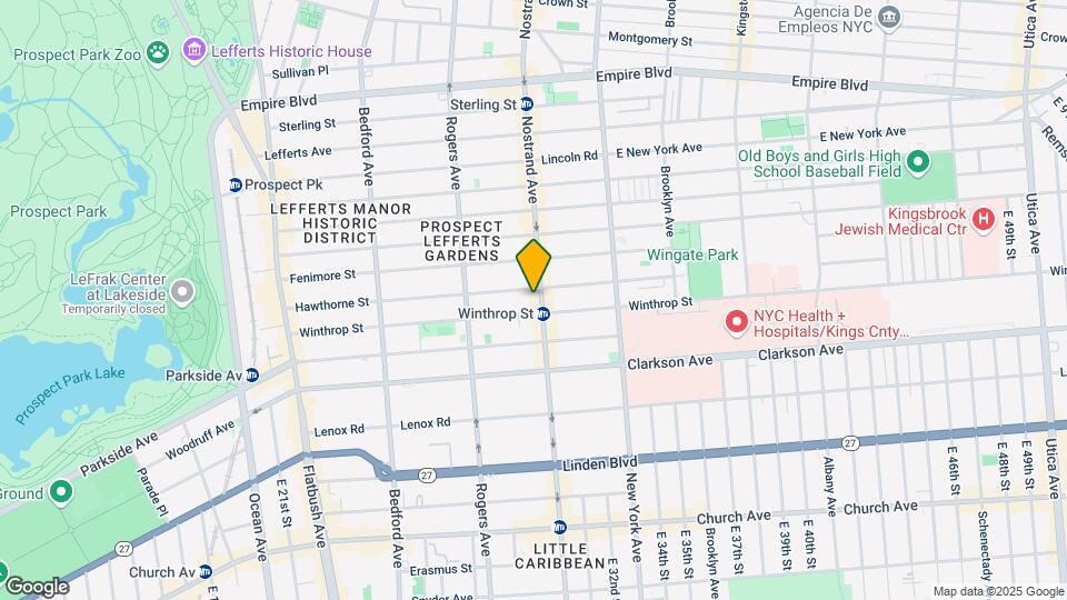1216 Nostrand Ave Mapa y Detalles de la Ubicación