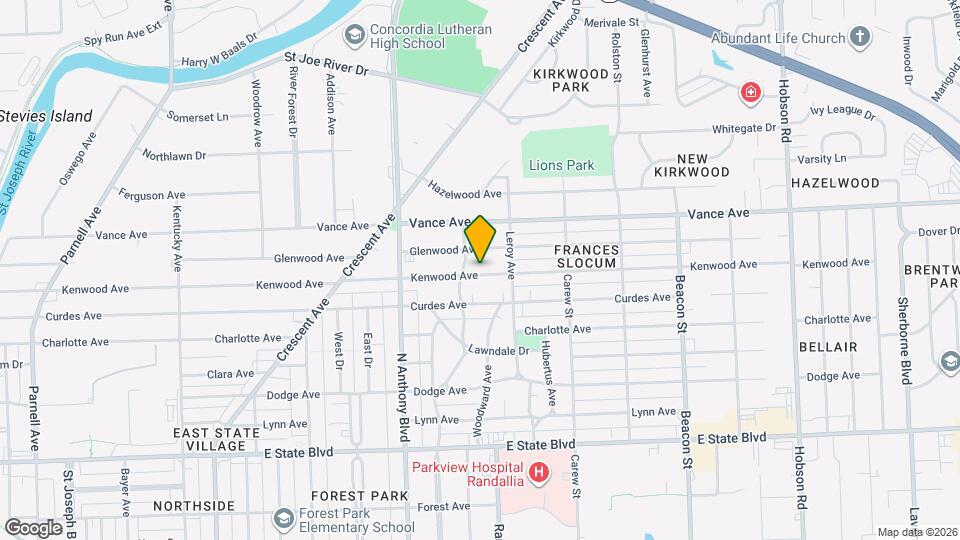 2021 Kenwood Ave Map and Location Details