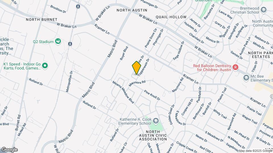 10606 Topperwein Dr, Unit B Map and Location Details