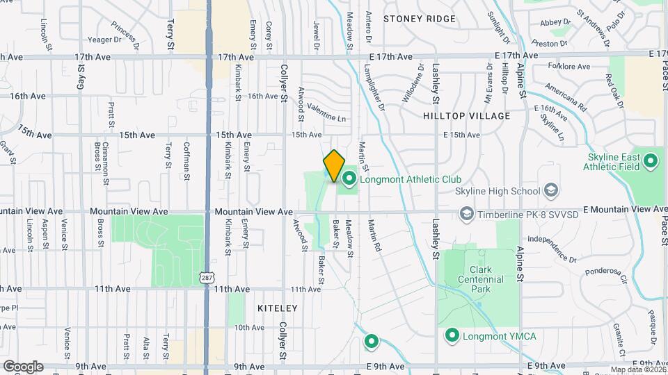 1331 Baker St Map and Location Details