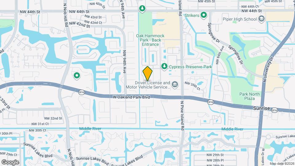 3598 NW 91st Ln Map and Location Details