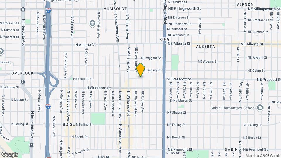 4493 NE Rodney Ave Map and Location Details