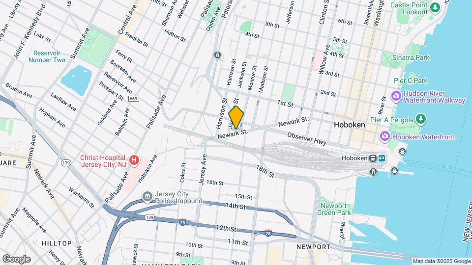 610 Newark St-Unit -8D Map and Location Details