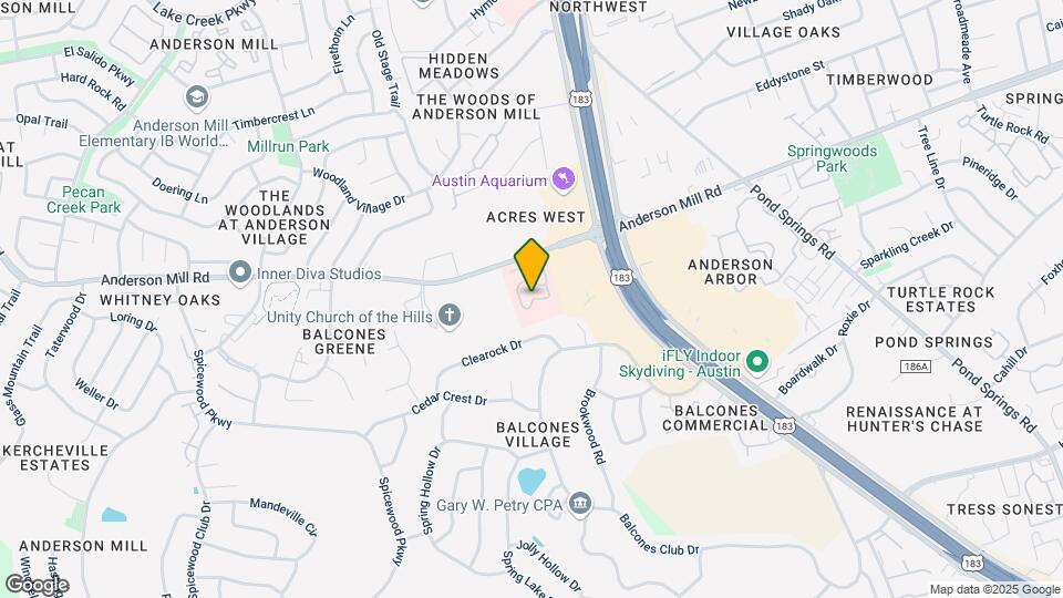 9707 Anderson Mill Rd Map and Location Details