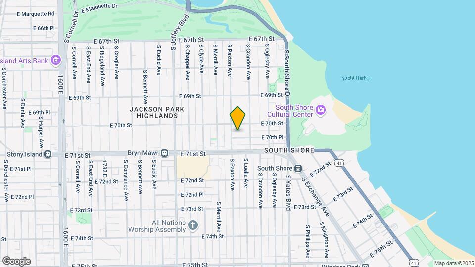 7015 S Paxton Ave Map and Location Details