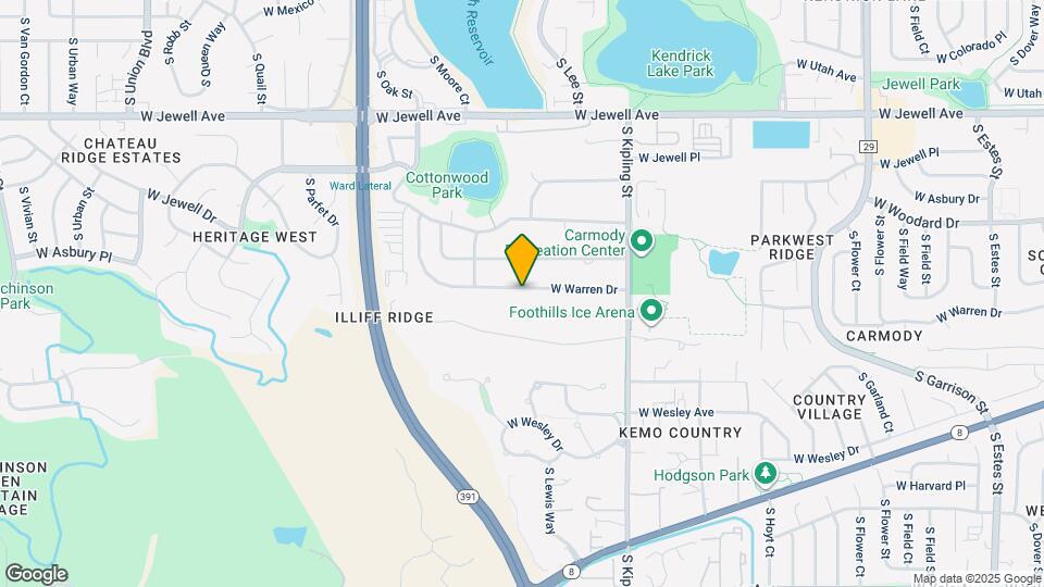 10380 W Warren Dr Map and Location Details