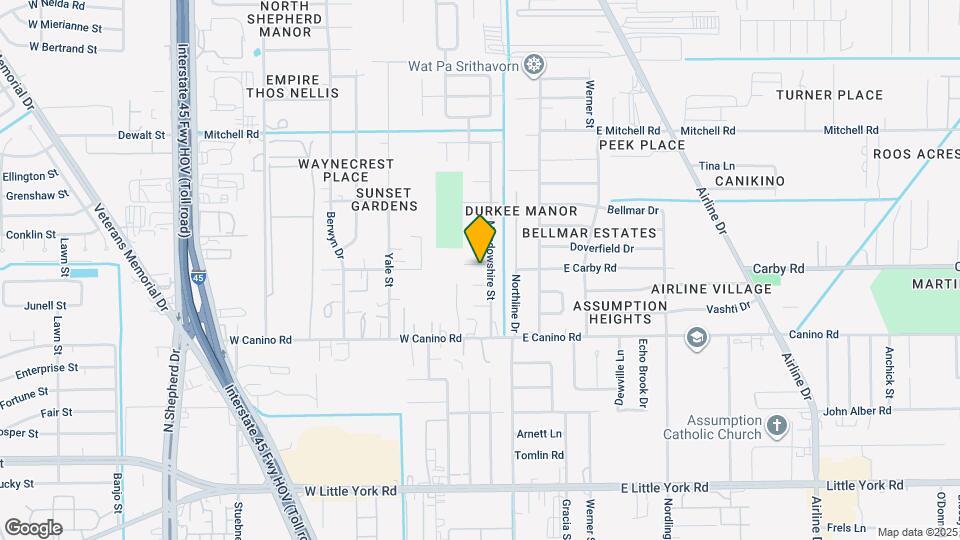 107 W Carby Rd Map and Location Details
