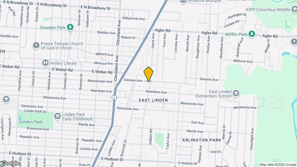 1913 Denune Ave Mapa y Detalles de la Ubicación