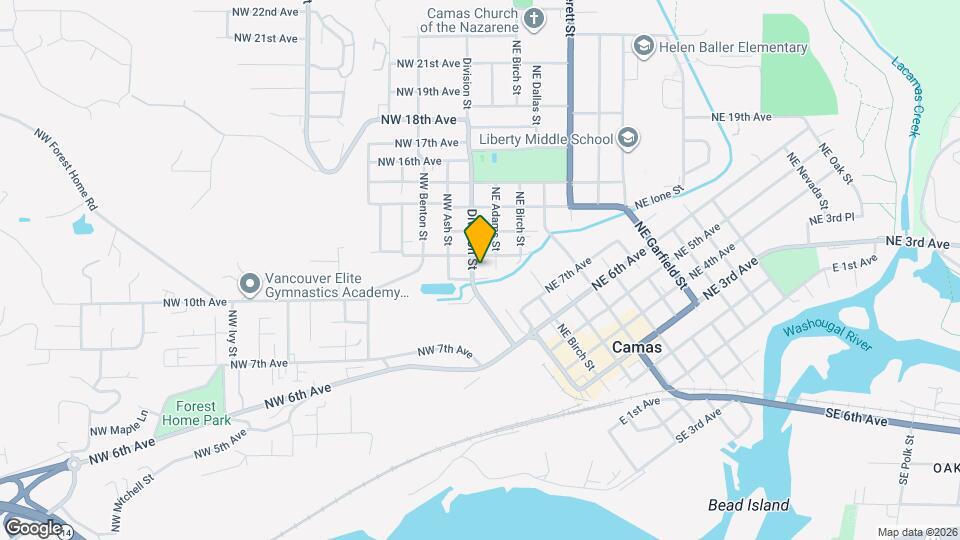 1114 Division St Map and Location Details