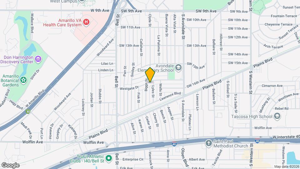 5303 Westgate Dr Map and Location Details