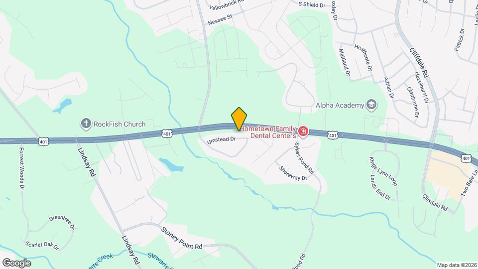 8318 Umstead Dr Map and Location Details