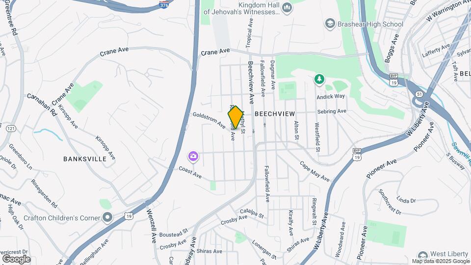 1525 Rutherford Ave Map and Location Details