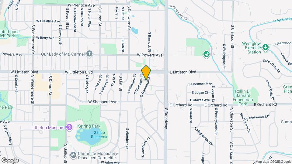 5765 S Bannock St Map and Location Details