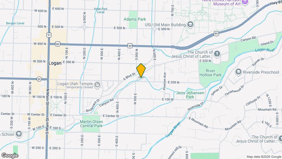 529 E 200 N, Unit Condo Mapa y Detalles de la Ubicación