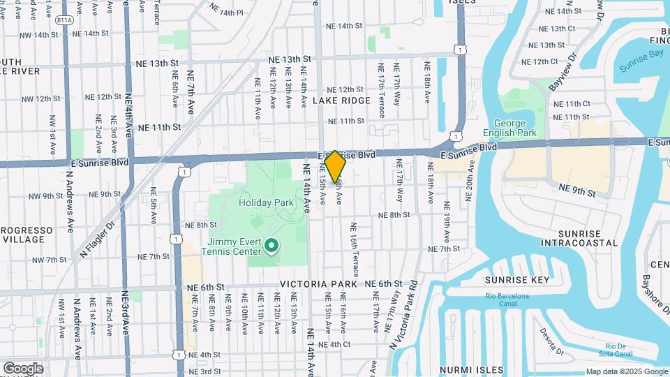 847 NE 16th Ave Map and Location Details