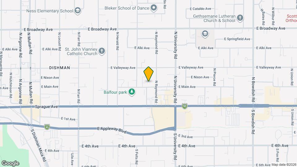 10407 E Main Ave Map and Location Details