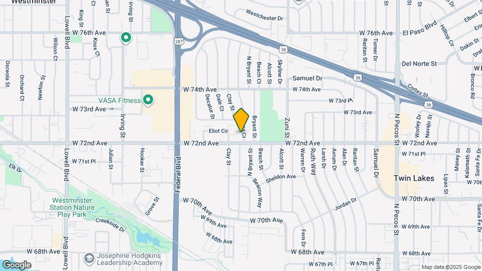 7221 Canosa Ct Map and Location Details