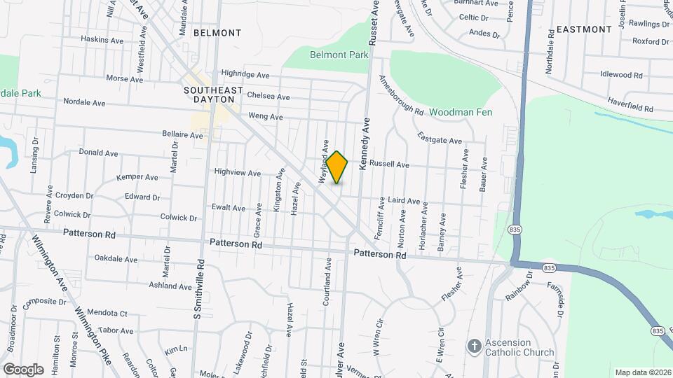 2747 Springmont Ave Map and Location Details