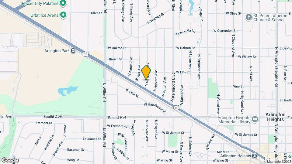 810 N Princeton Ave Map and Location Details