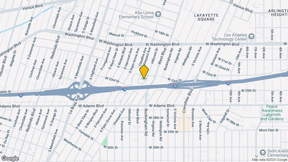 2321 Hillcrest Dr Map and Location Details