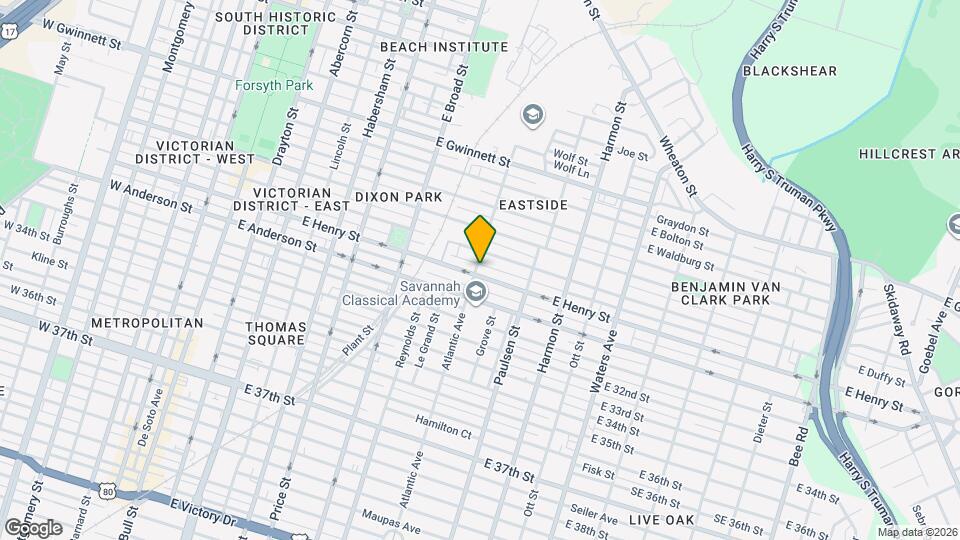 702 E Henry St, Unit Apt. B Map and Location Details
