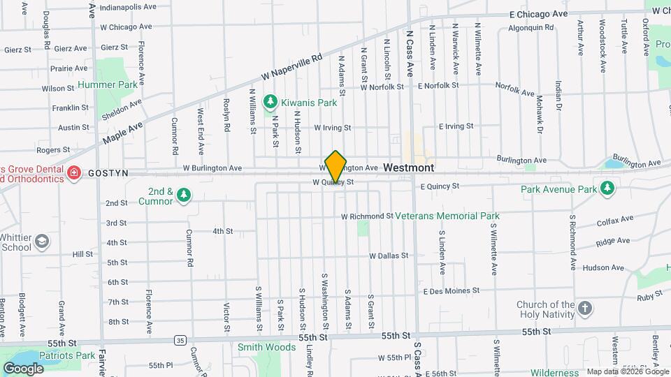129 W Quincy St Map and Location Details