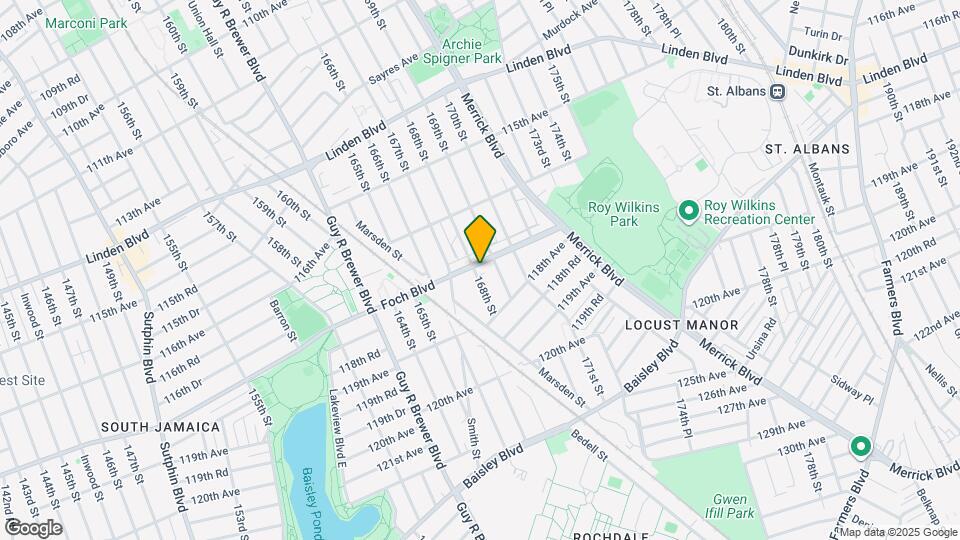 168-04 Foch Blvd Map and Location Details