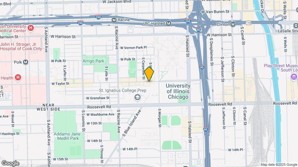 1035 W Taylor St Map and Location Details
