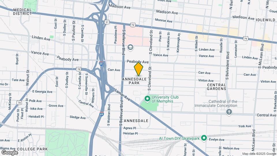 1293 Vinton Ave Map and Location Details