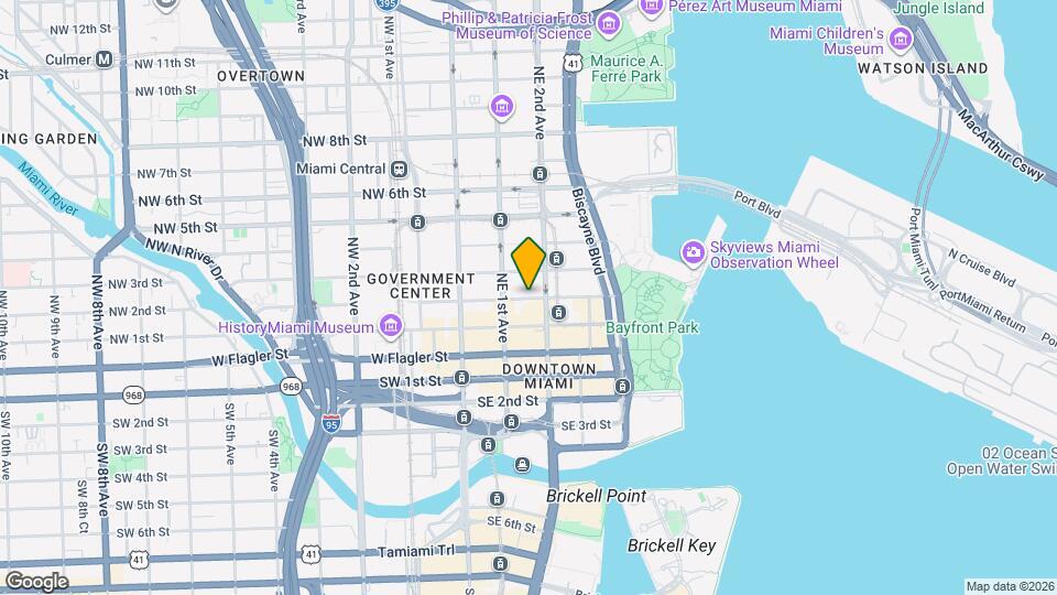 141 NE 2nd St, Unit 701 Map and Location Details