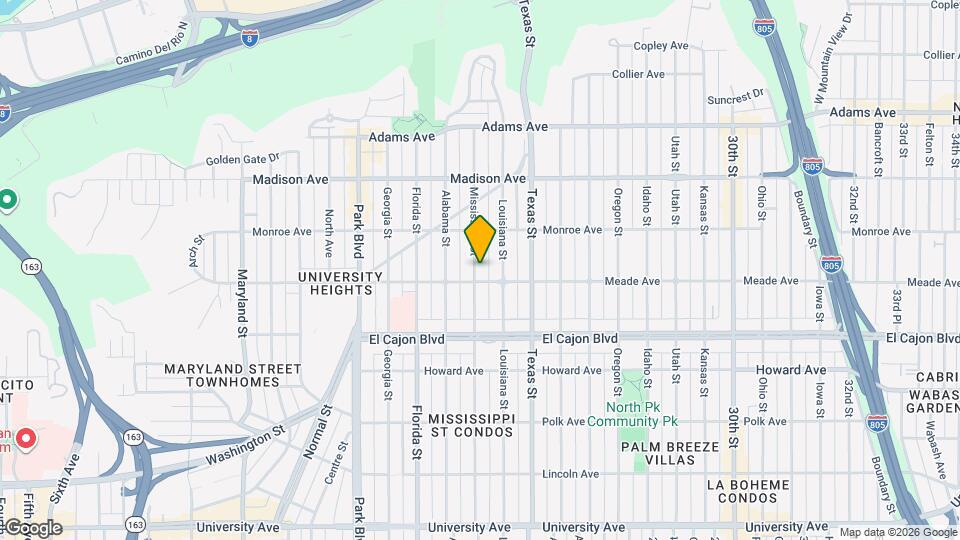 4419 Mississippi St Map and Location Details